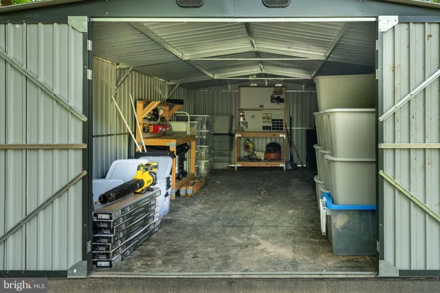 a view of storage and utility room