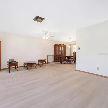 a room with furniture and a table