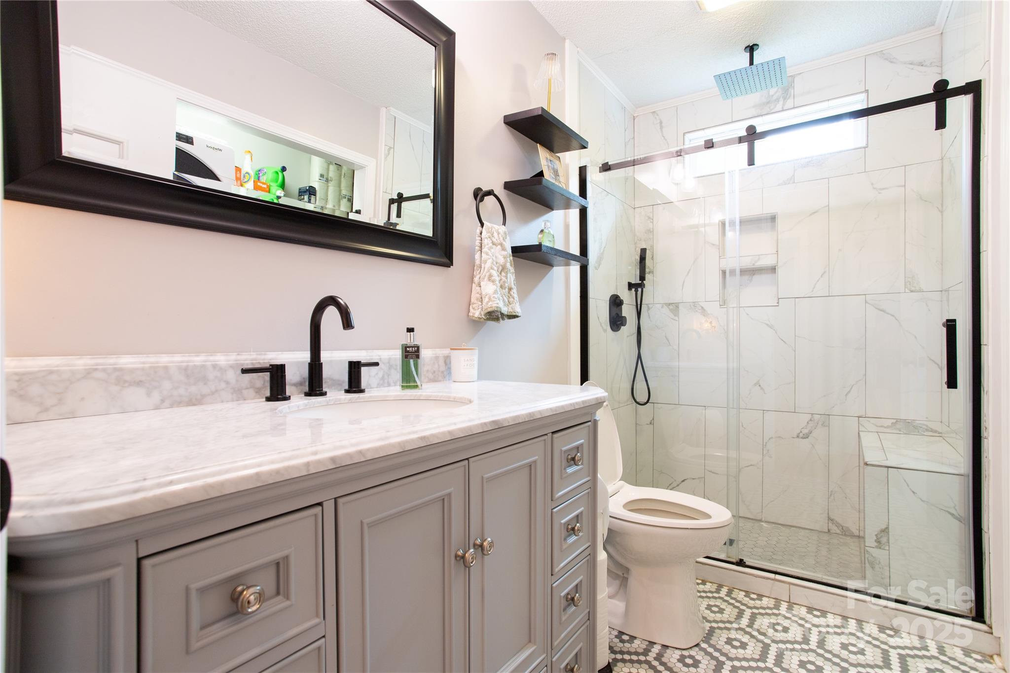 1735 Kallaramo Road Rock Hill, SC 29732 - Photo 14 of 30 a bathroom with a sink a toilet and shower