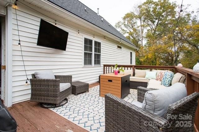 1735 Kallaramo Road Rock Hill, SC 29732 - Photo 27 of 30 a balcony with furniture and wooden floor
