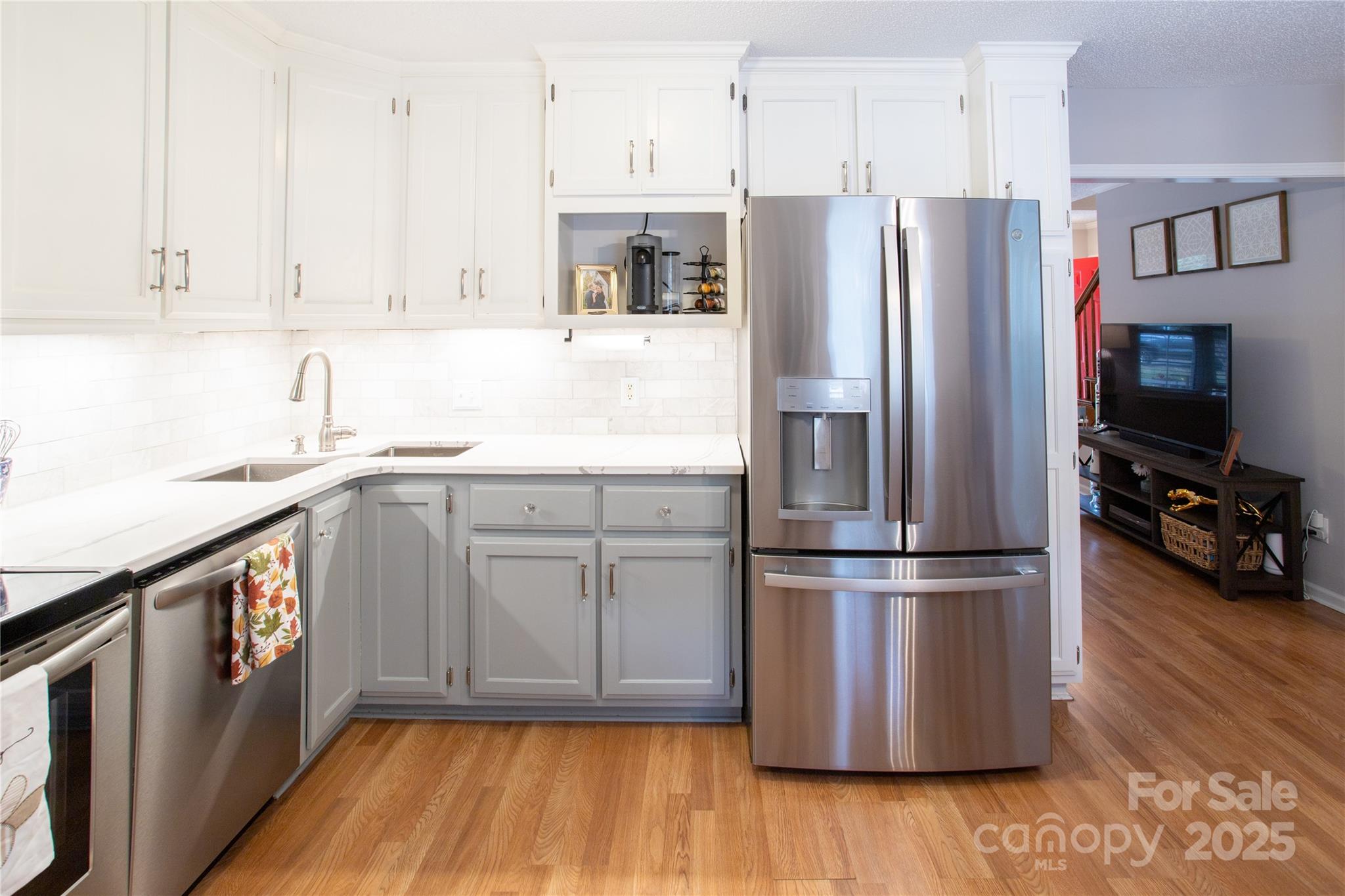 1735 Kallaramo Road Rock Hill, SC 29732 - Photo 9 of 30 a kitchen with stainless steel appliances a refrigerator and a stove top oven