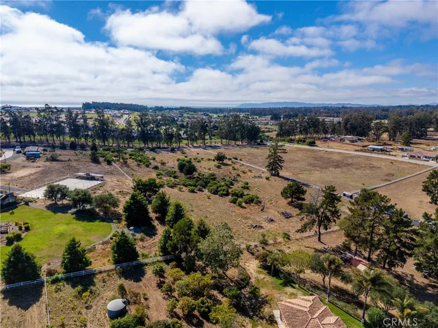 a view of a lake with a city