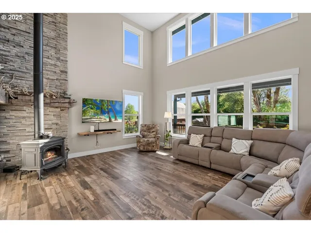 a bedroom with a bed and a view of bathroom