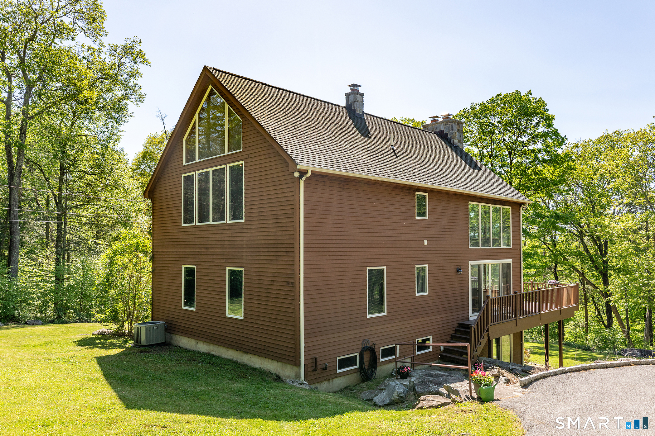 3 Old Forest Road Sherman, CT 06784 - Photo 35 of 38 a front view of a house with garden