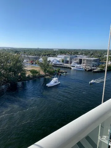 a view of a lake with outdoor space