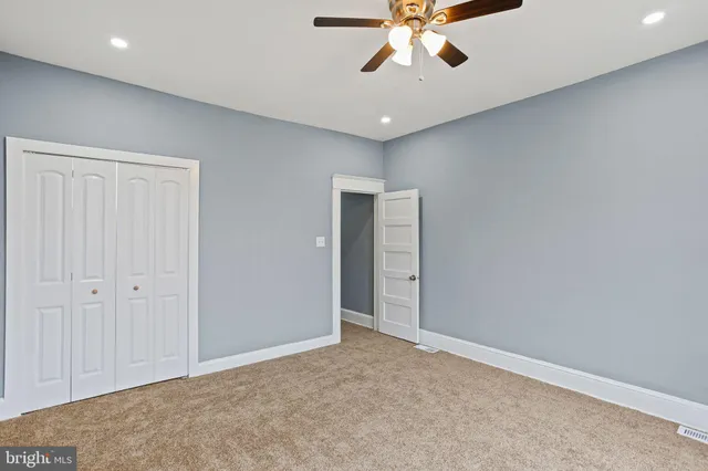 a view of an empty room