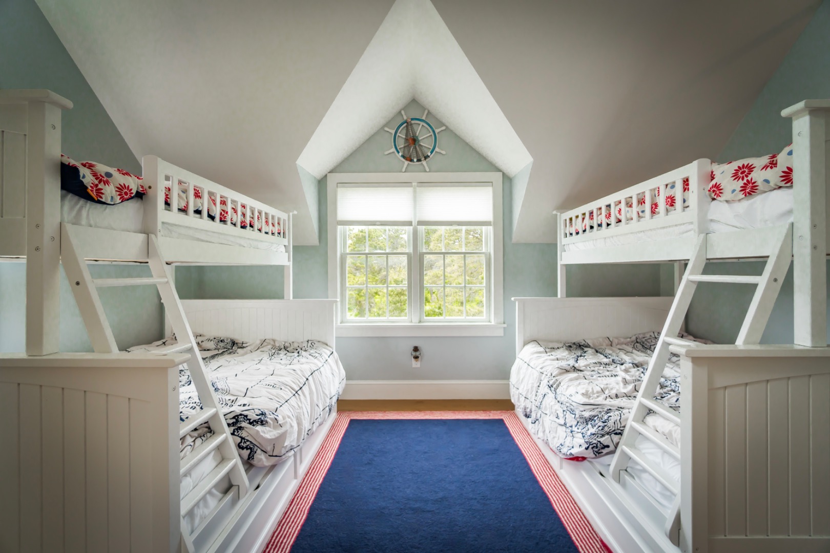 50 Lovers Lane Nantucket, MA 02554 - Photo 26 of 34 a bed sitting in a bedroom next to a window