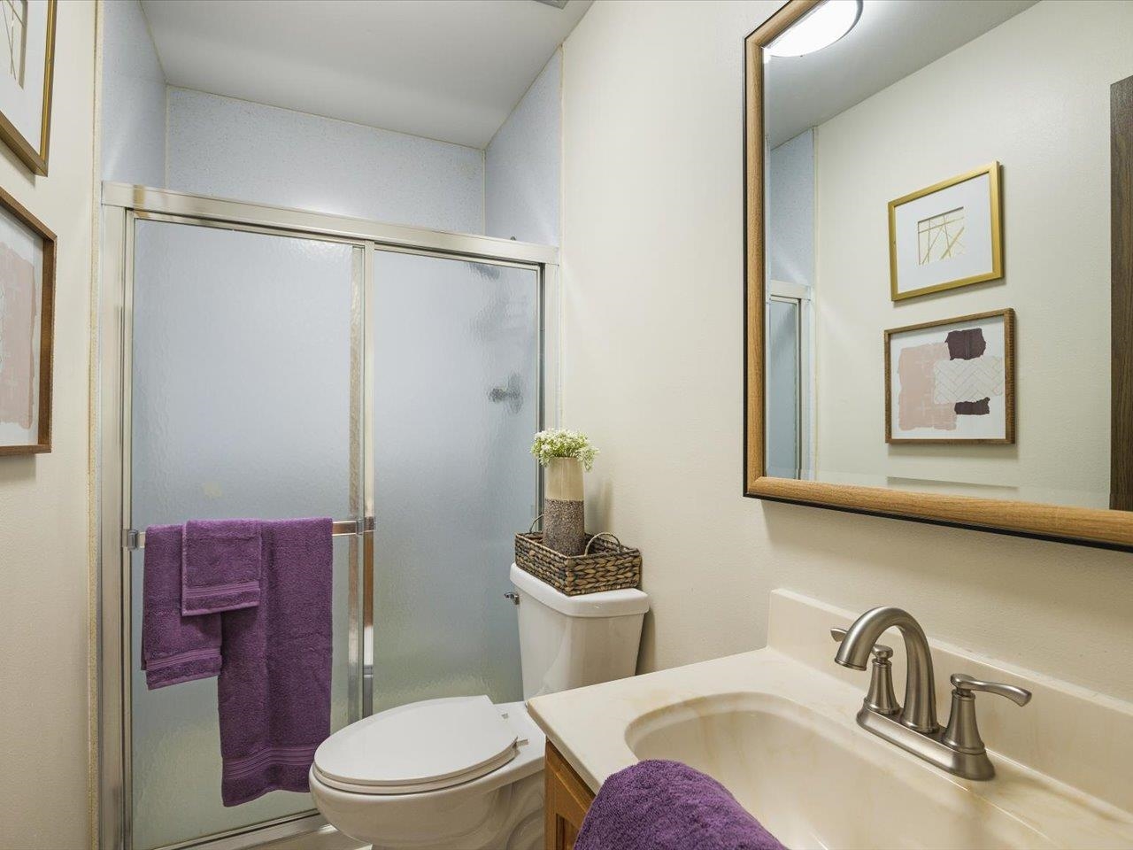 136 Lake Summerset Road Lake Summerset, IL 61019 - Photo 16 of 47 a bathroom with a toilet a sink and mirror