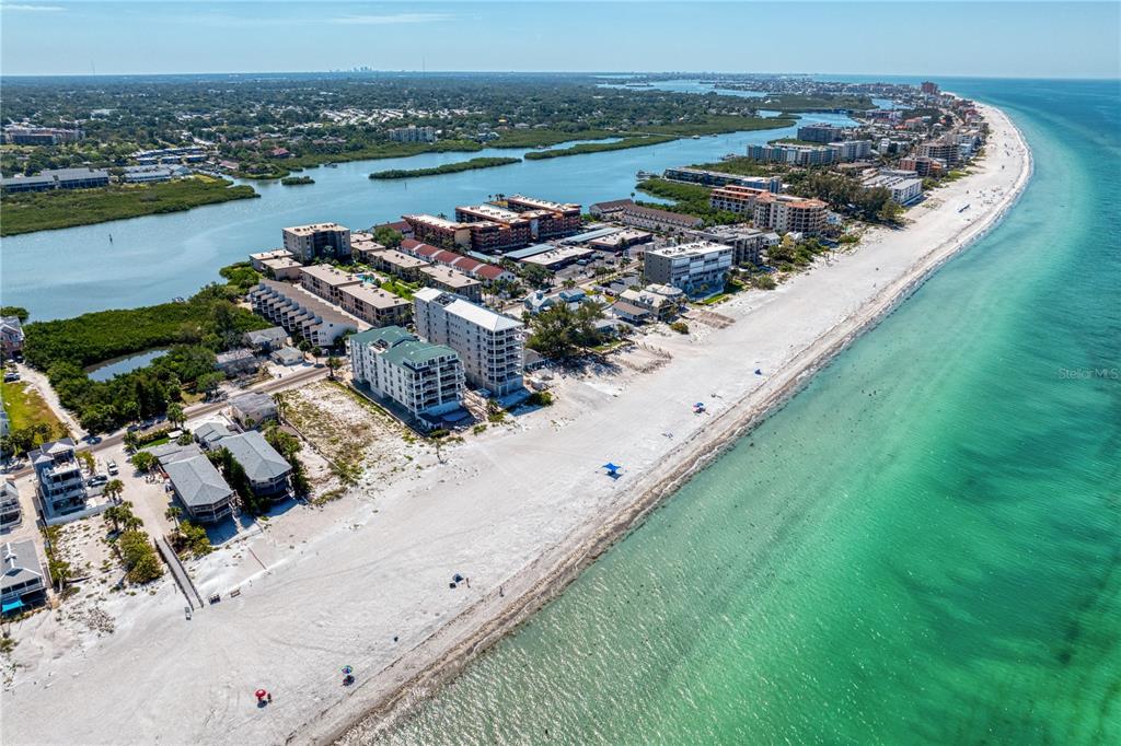 19730 Gulf Boulevard, Unit 400 Indian Rocks Beach, FL 33785 - Photo 84 of 90 an aerial view of a house with a lake view