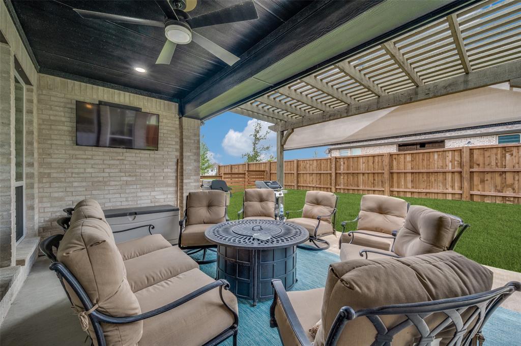 2390 Red Cedar Trail Prosper, TX 75078 - Photo 19 of 40 a outdoor living space with furniture