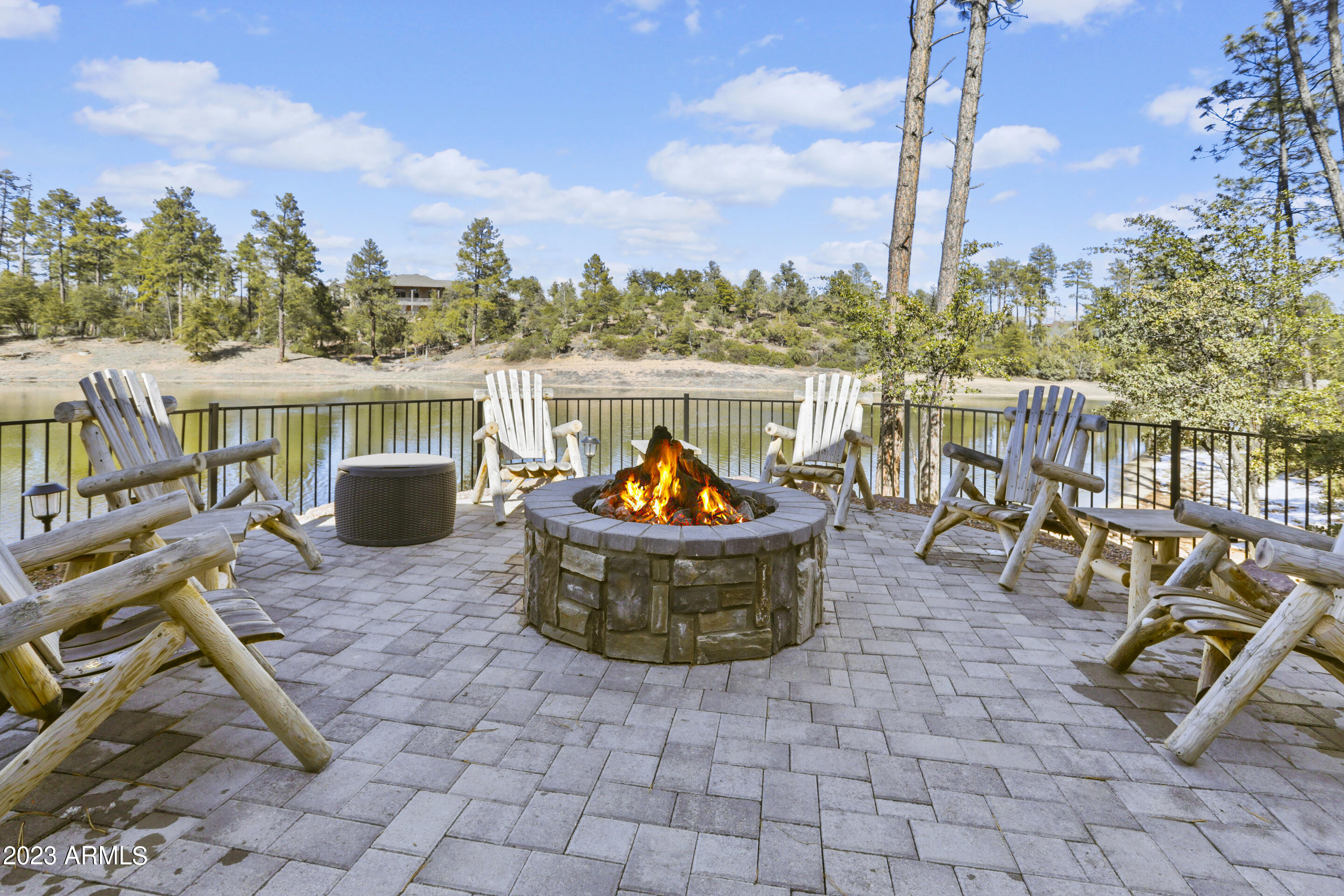1806 East Senna Point Payson, AZ 85541 - Photo 20 of 22 Lower Level Patio with Fire Pit