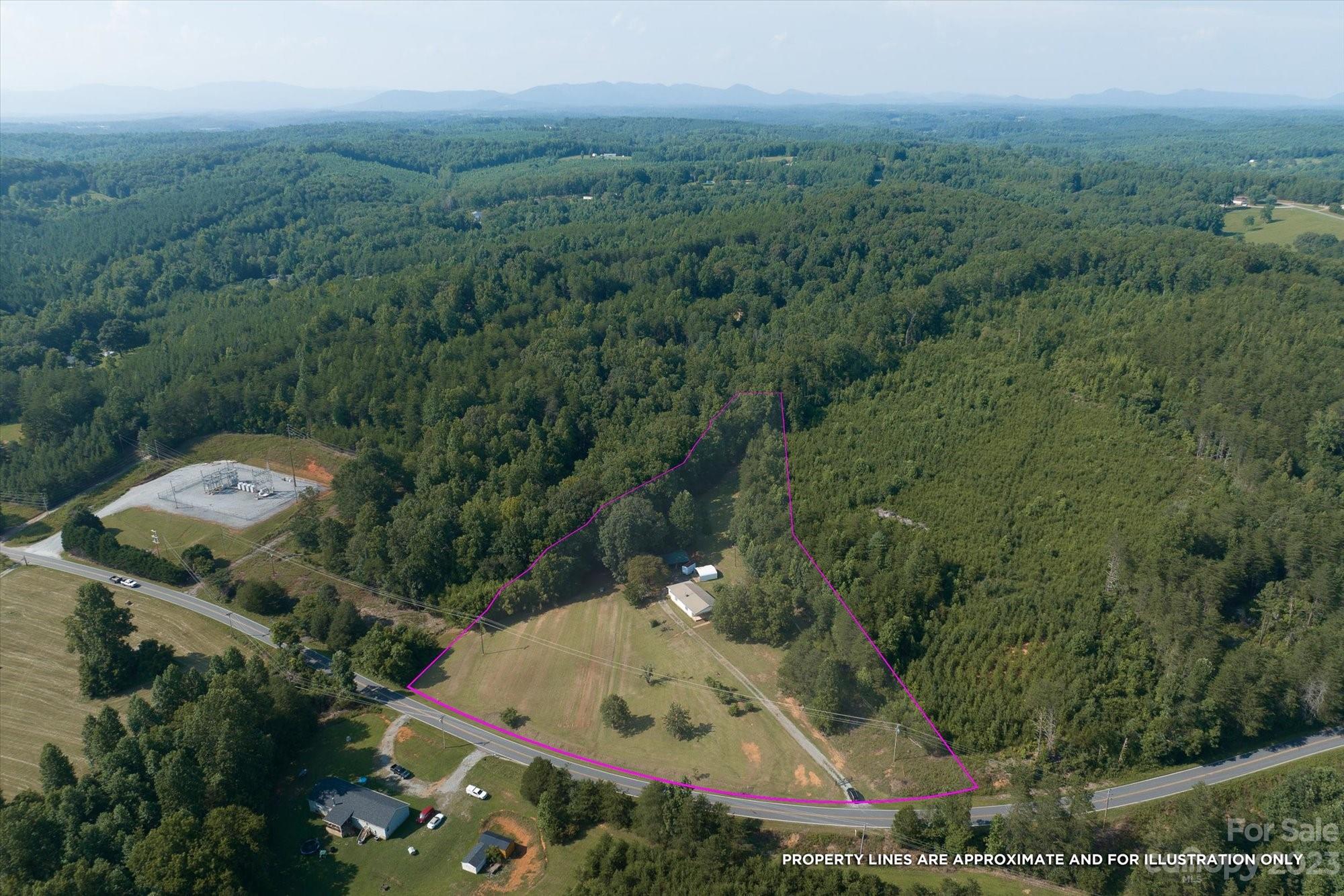 2540 Maple Creek Road Rutherfordton, NC 28139 - Photo 11 of 48 an aerial view of a house with a yard