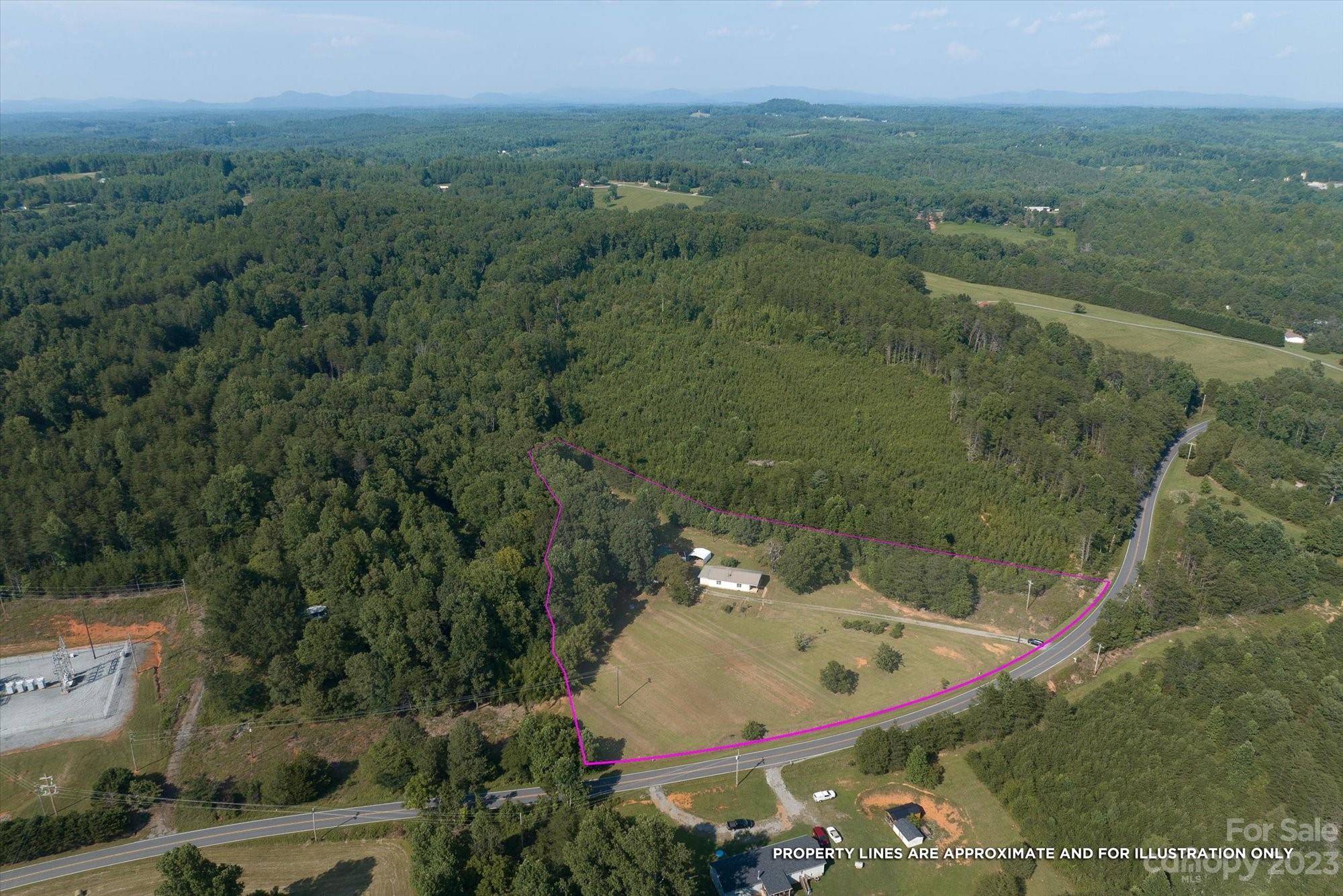 2540 Maple Creek Road Rutherfordton, NC 28139 - Photo 19 of 48 an aerial view of a house with a yard