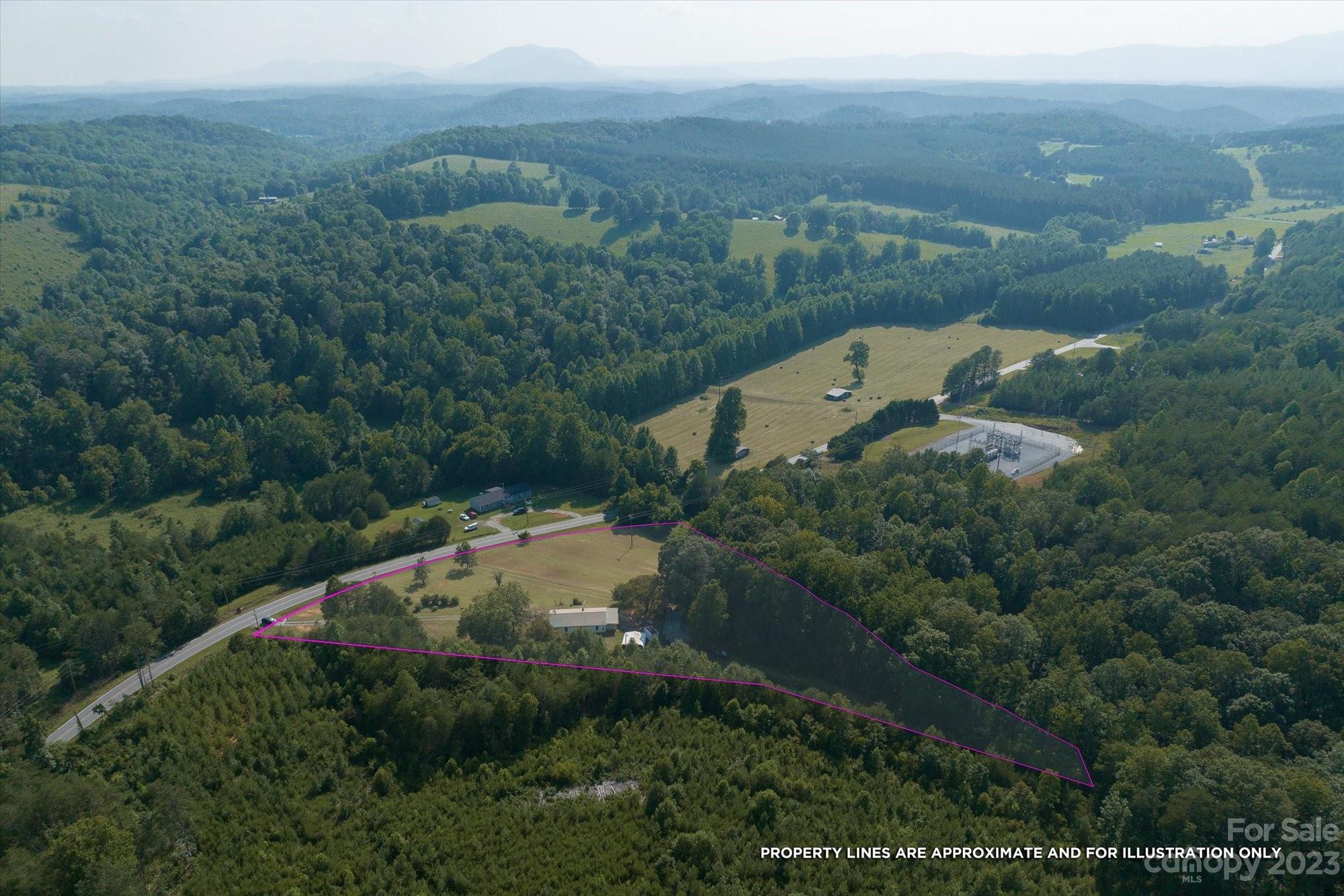 2540 Maple Creek Road Rutherfordton, NC 28139 - Photo 47 of 48 an aerial view of residential house with outdoor space