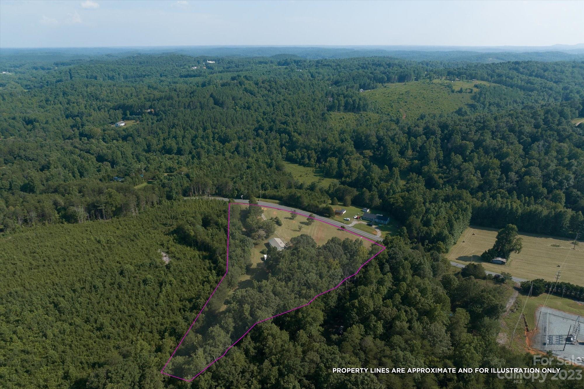 2540 Maple Creek Road Rutherfordton, NC 28139 - Photo 48 of 48 an aerial view of a house with a yard