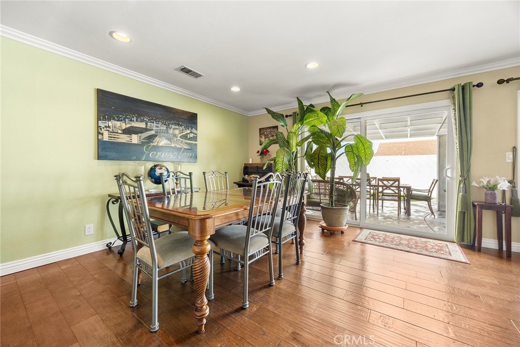 1019 Eadington Drive Brea, CA 92821 - Photo 7 of 22 a dining room with furniture window and wooden floor