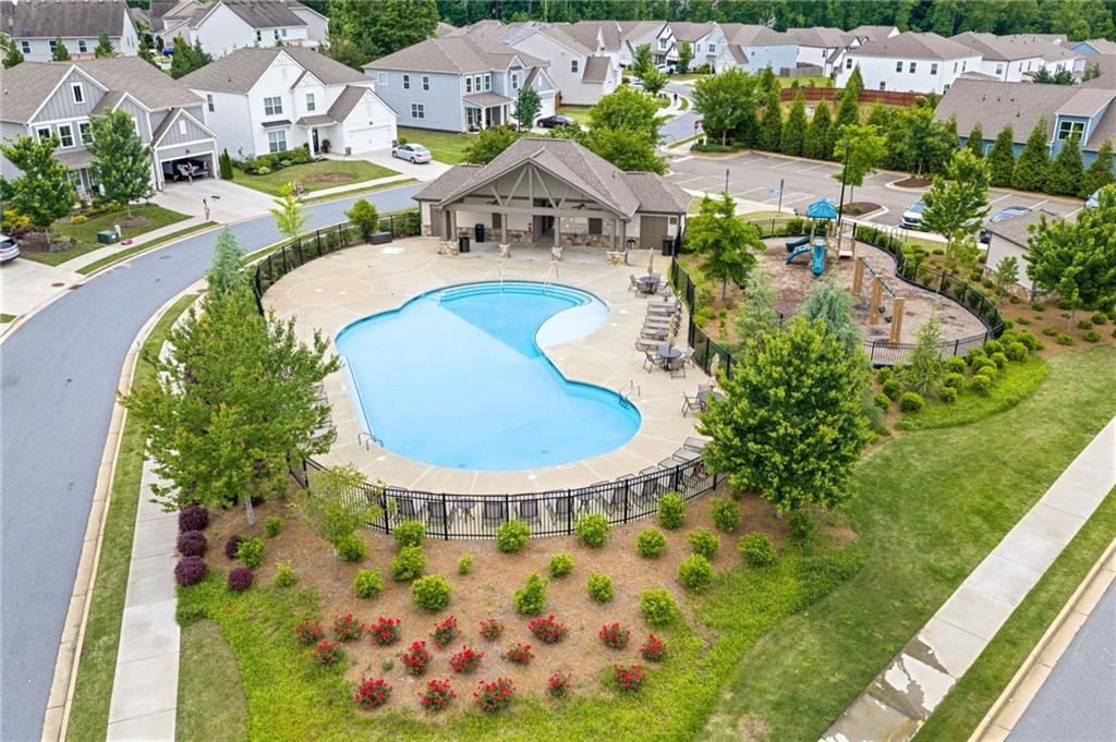 304 Ellenton Place Canton, GA 30115 - Photo 65 of 76 an aerial view of a house