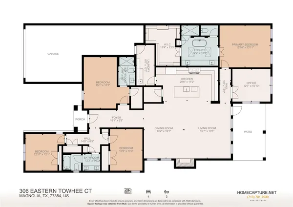 $593,990 | 306 Eastern Towhee Court, Magnolia, TX 77354