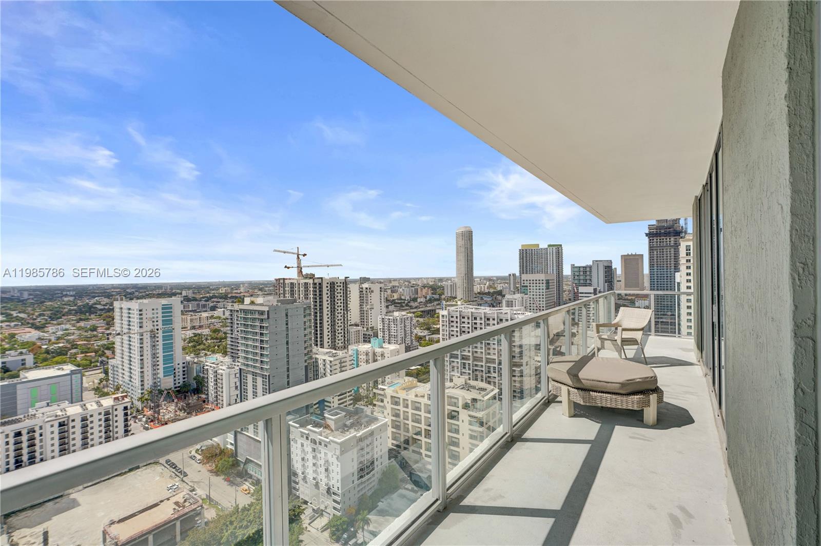 79 Southwest 12th Street, Unit 3412S Miami, FL 33130 - Photo 21 of 37 a view of a balcony with city view