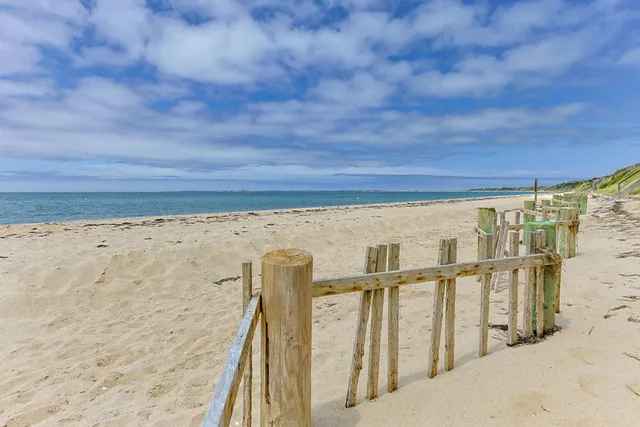 a view of beach and ocean