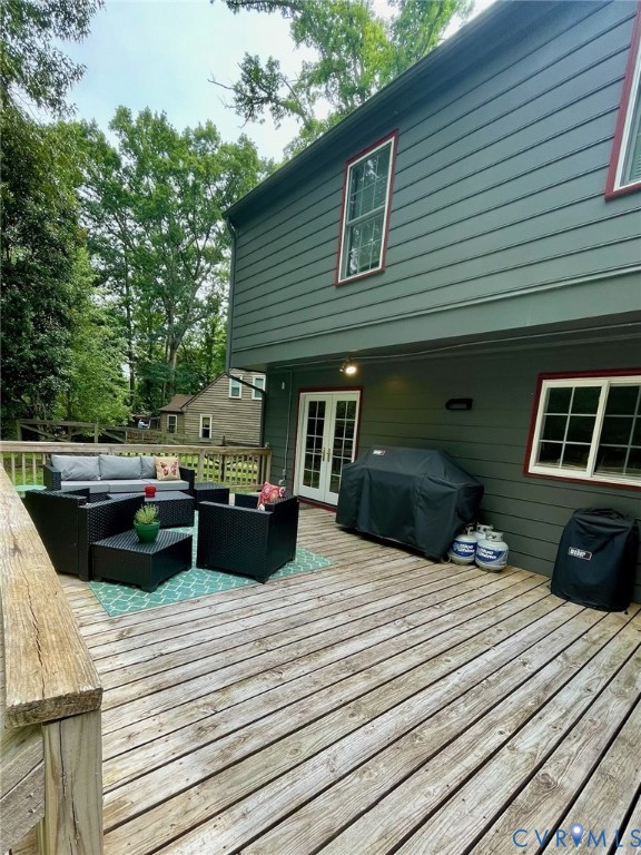 12500 Musical Lane Midlothian, VA 23113 - Photo 4 of 4 Expansive wood deck with a perimeter railing