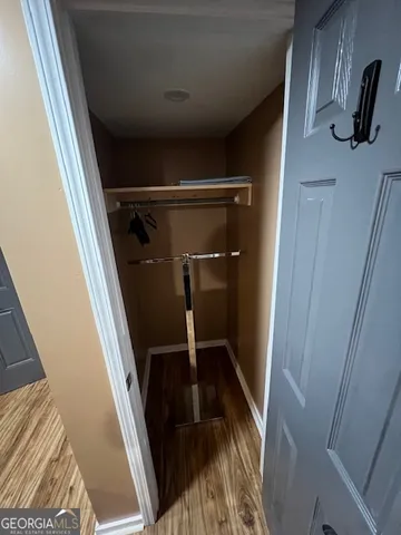 a view of walk in closet