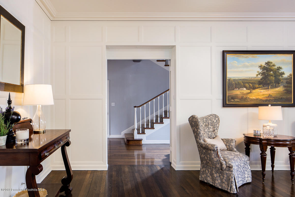 1590 Lombardy Road Pasadena, CA 91106 - Photo 9 of 85 a living room with furniture and wooden floor