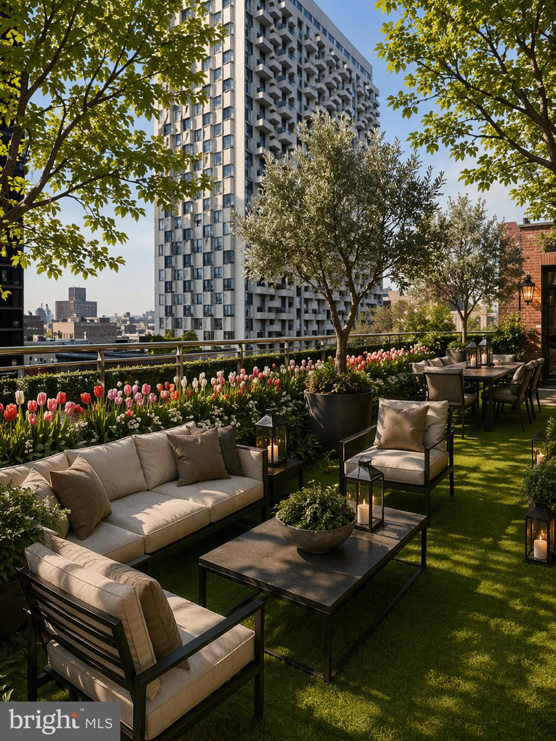 227 South 6th Street, Unit PE Philadelphia, PA 19106 - Photo 14 of 24 Virtually landscaped balcony