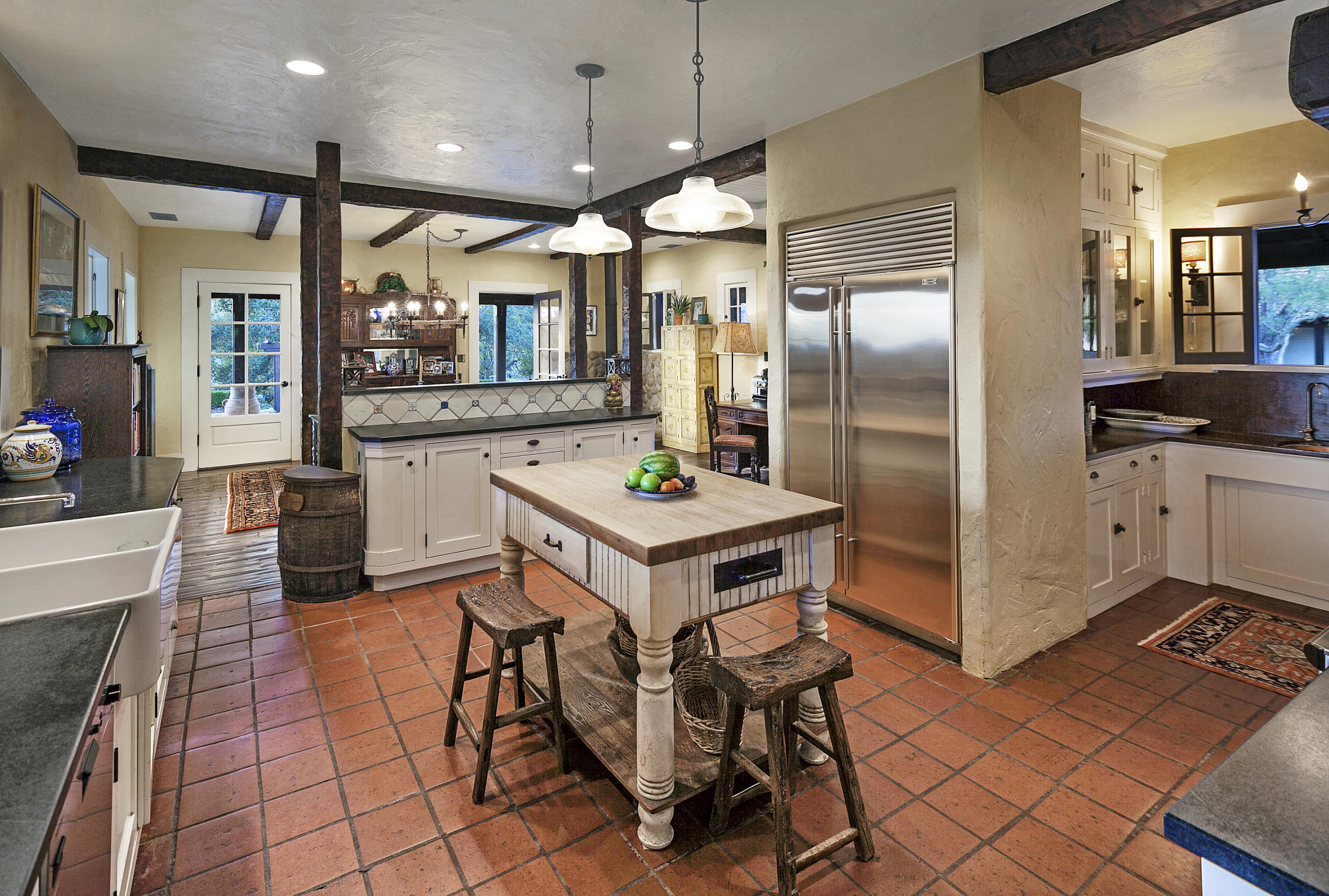 308 Ennisbrook Drive Montecito, CA 93108 - Photo 25 of 31 a kitchen with granite countertop a sink cabinets and stainless steel appliances