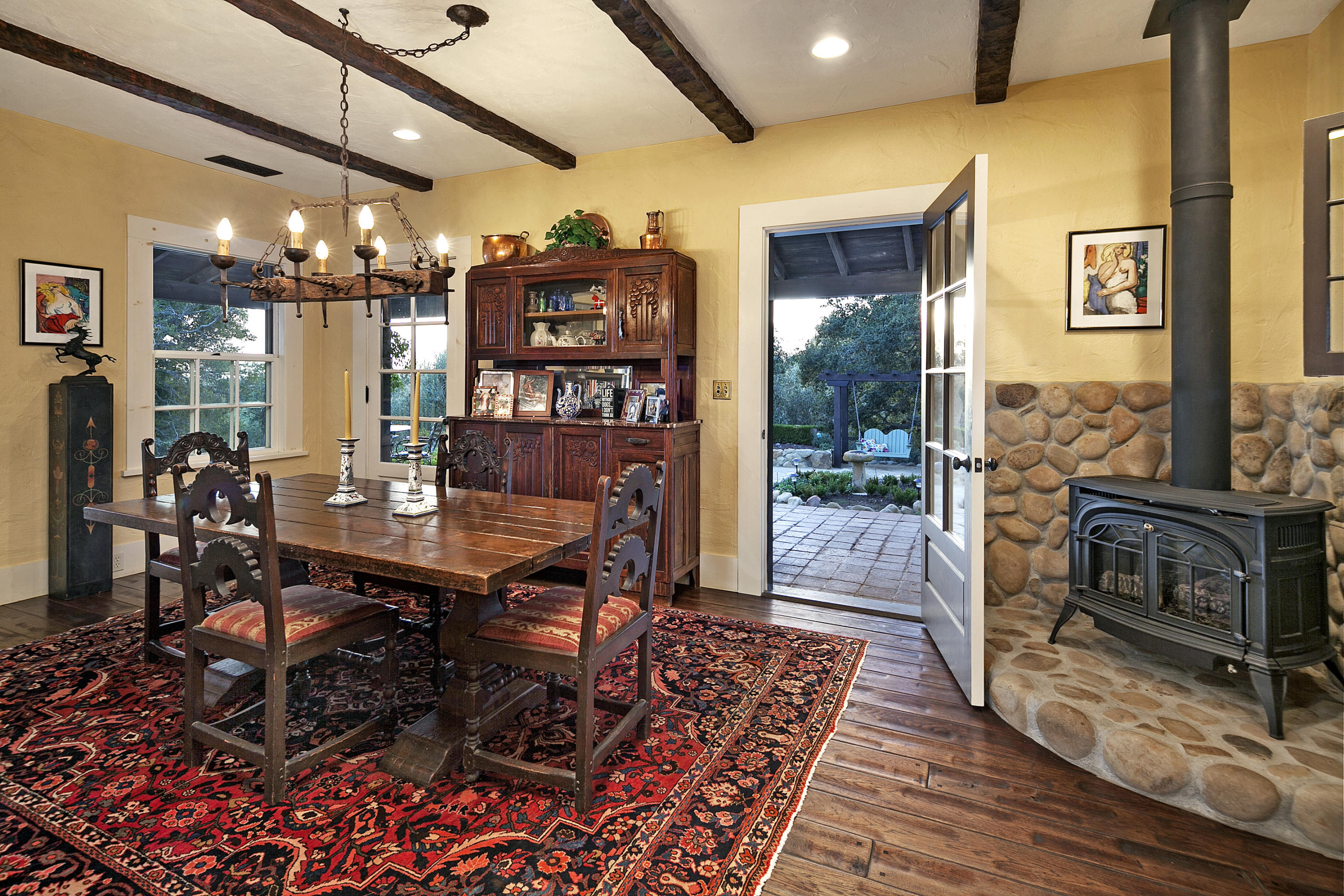 308 Ennisbrook Drive Montecito, CA 93108 - Photo 26 of 31 a outdoor space with lots of furniture and glass door