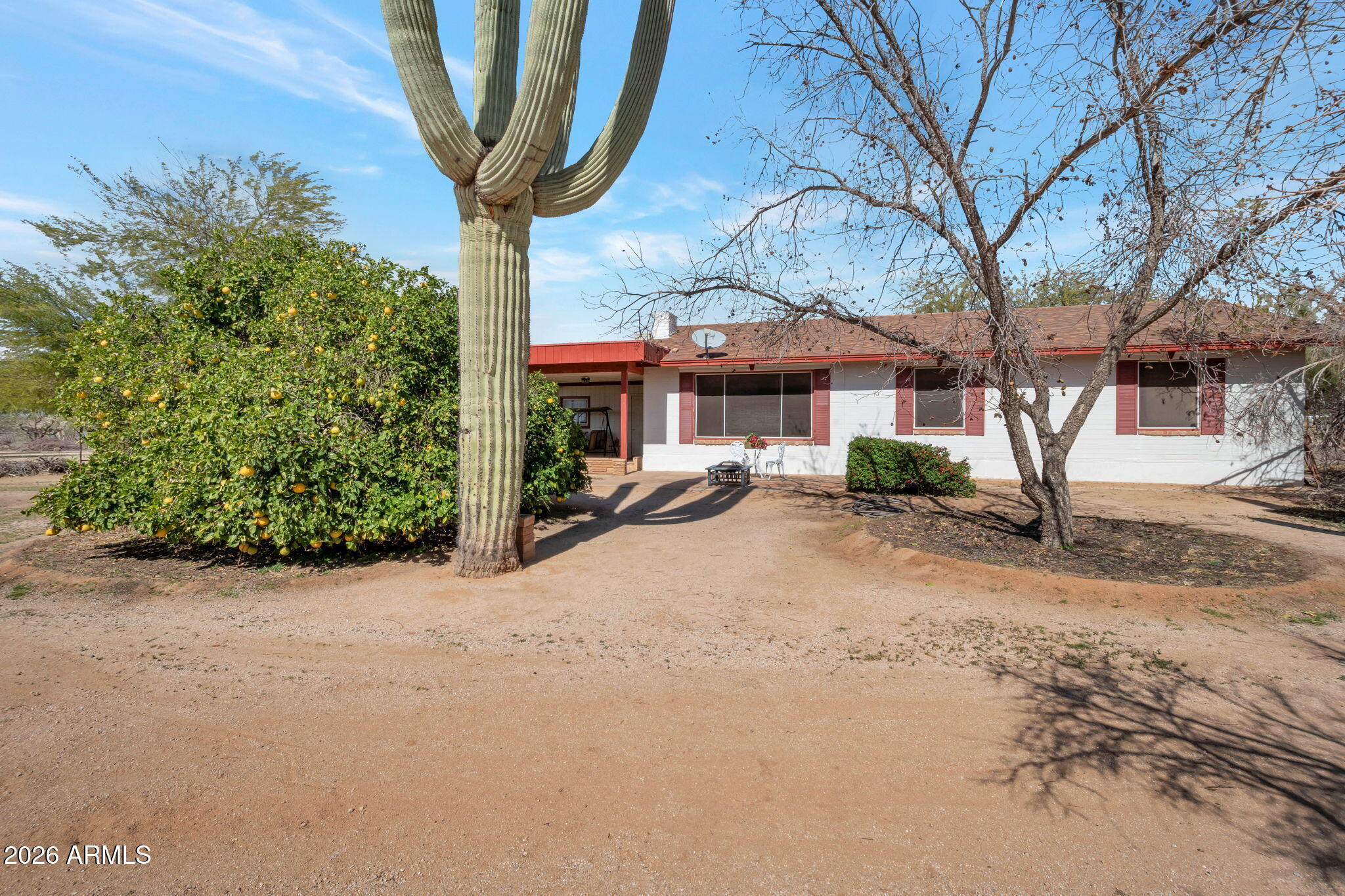 a house with a tree in front of it