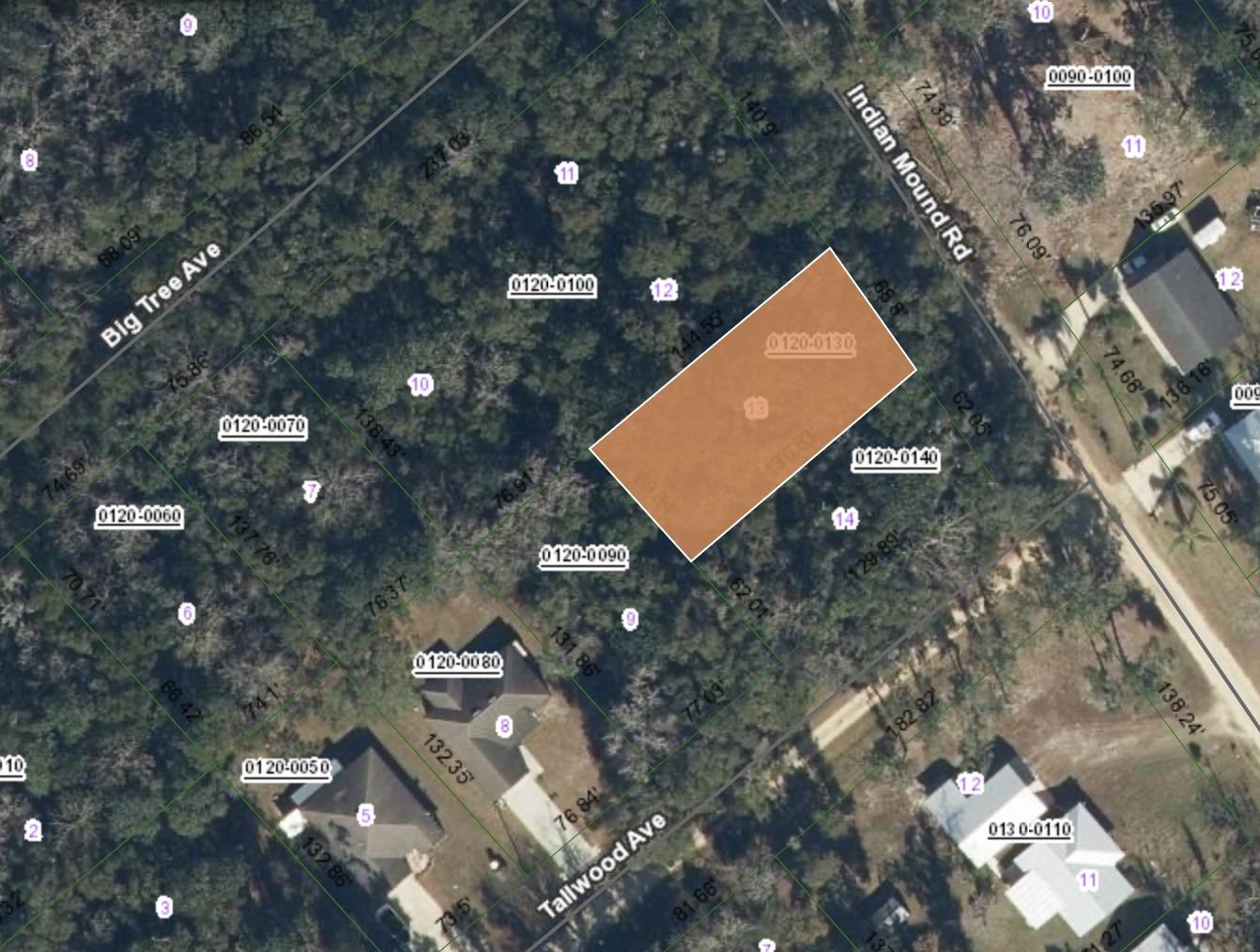 113 Indian Mound Road Satsuma, FL 32189 - Photo 6 of 16 an aerial view of a house with a backyard