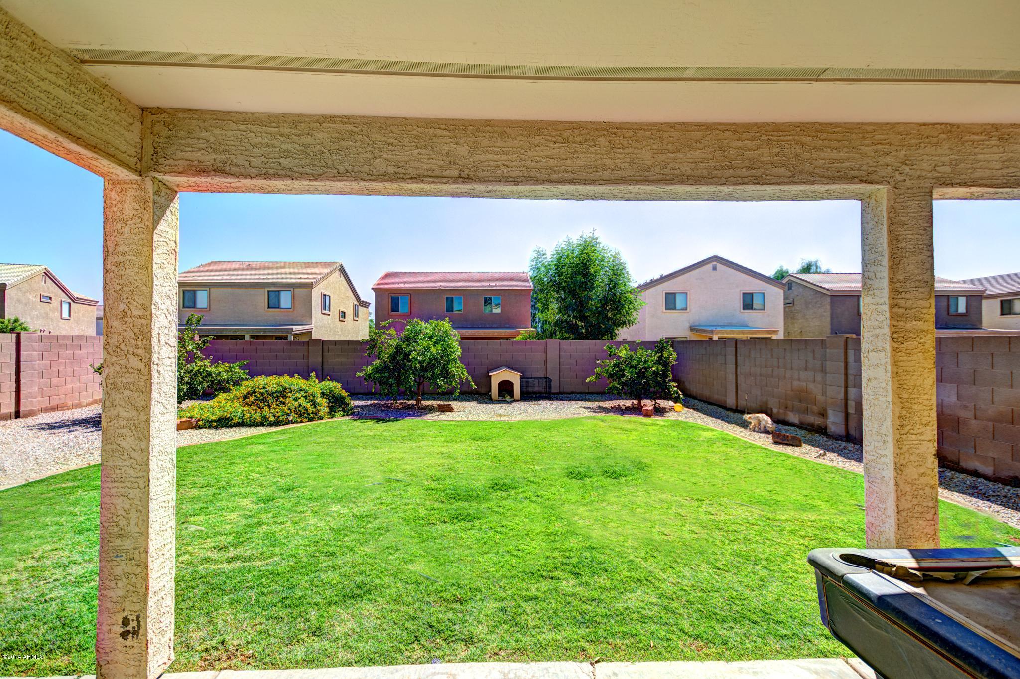 8421 West Payson Road Tolleson, AZ 85353 - Photo 16 of 16 Backyard view from covered patio