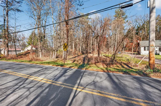 a view of a yard on the street