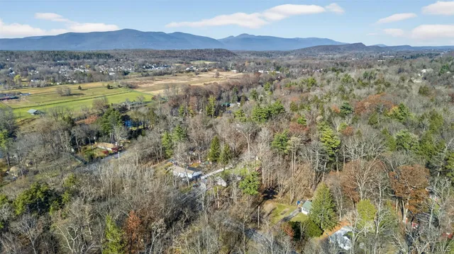 a view of mountain with an outdoor space