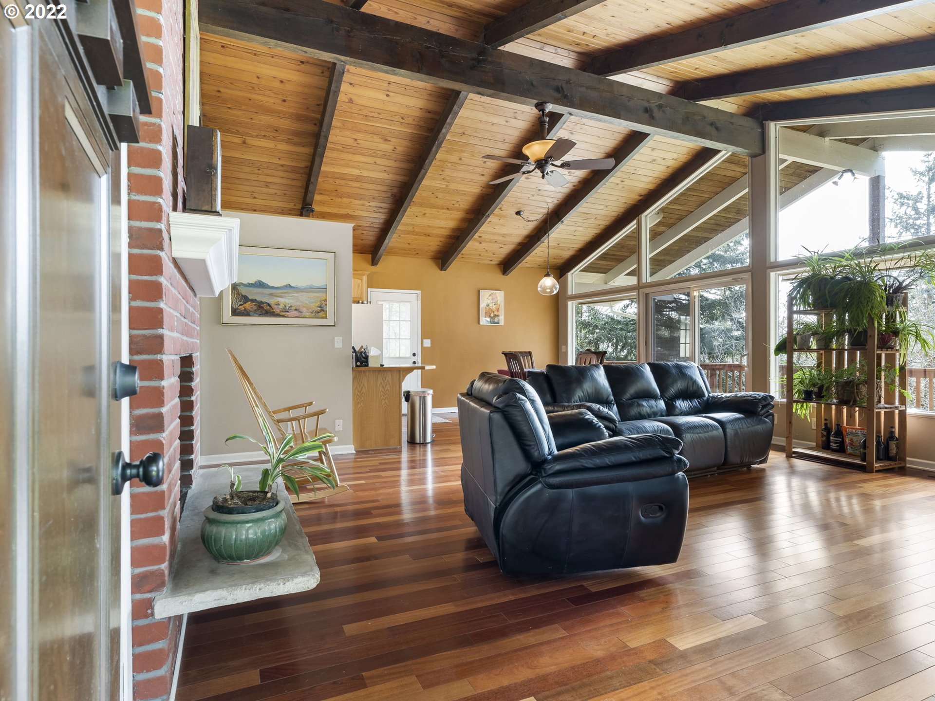 39530 Southwest Gibson Road Gaston, OR 97119 - Photo 13 of 31 a living room with furniture and wooden floor