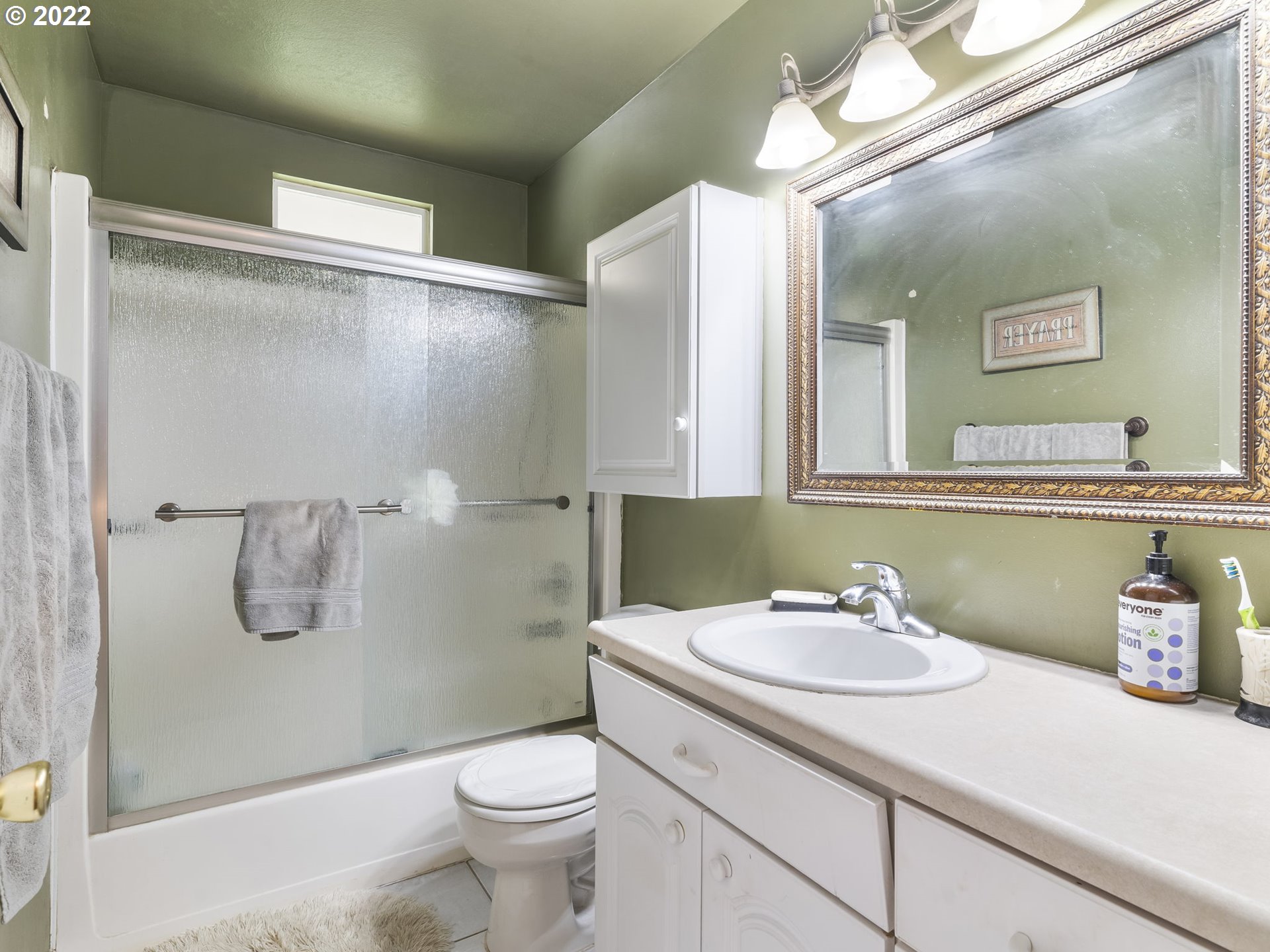 39530 Southwest Gibson Road Gaston, OR 97119 - Photo 25 of 31 a bathroom with a sink a toilet and shower