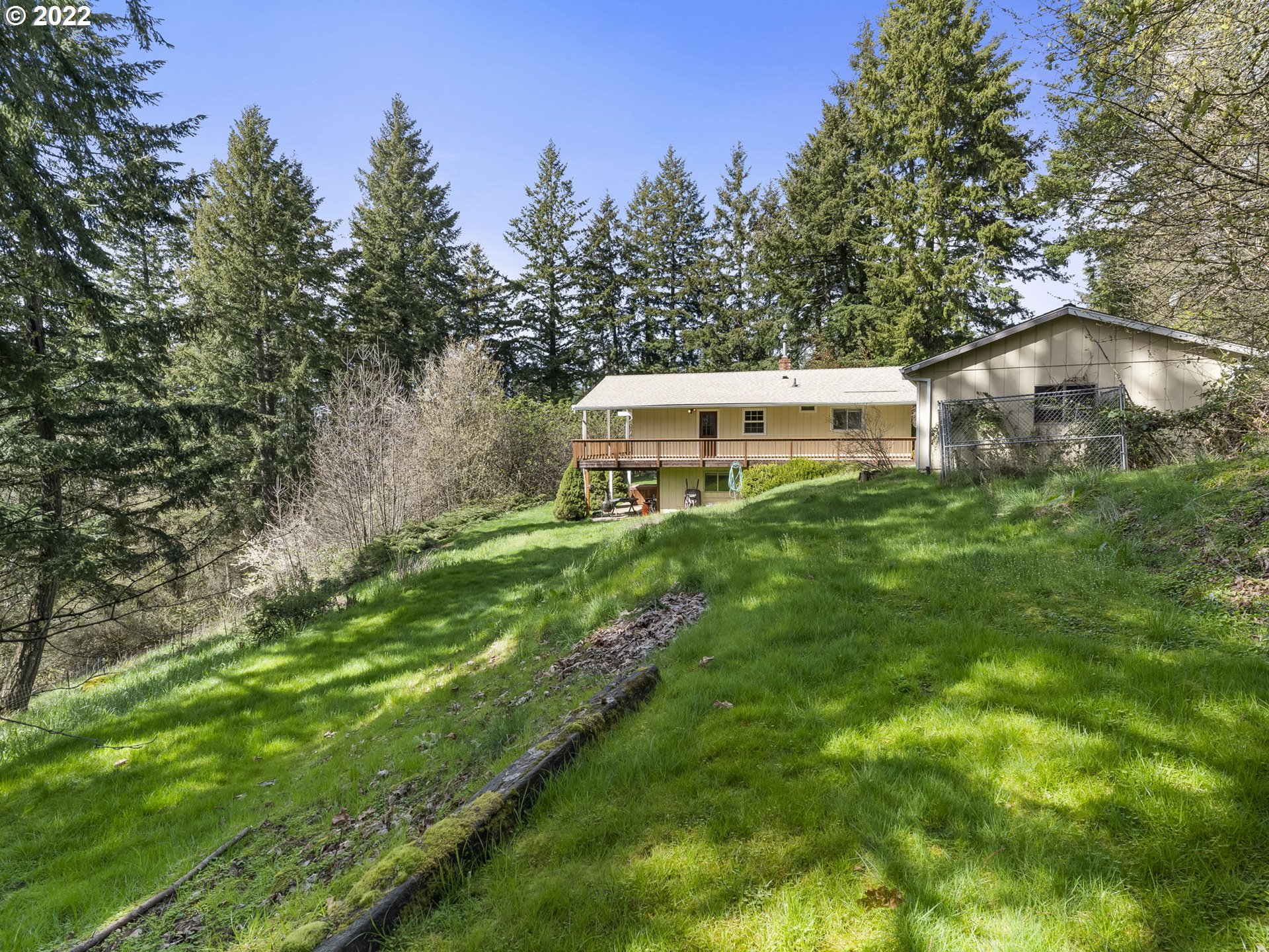 39530 Southwest Gibson Road Gaston, OR 97119 - Photo 28 of 31 a aerial view of a house with yard and green space