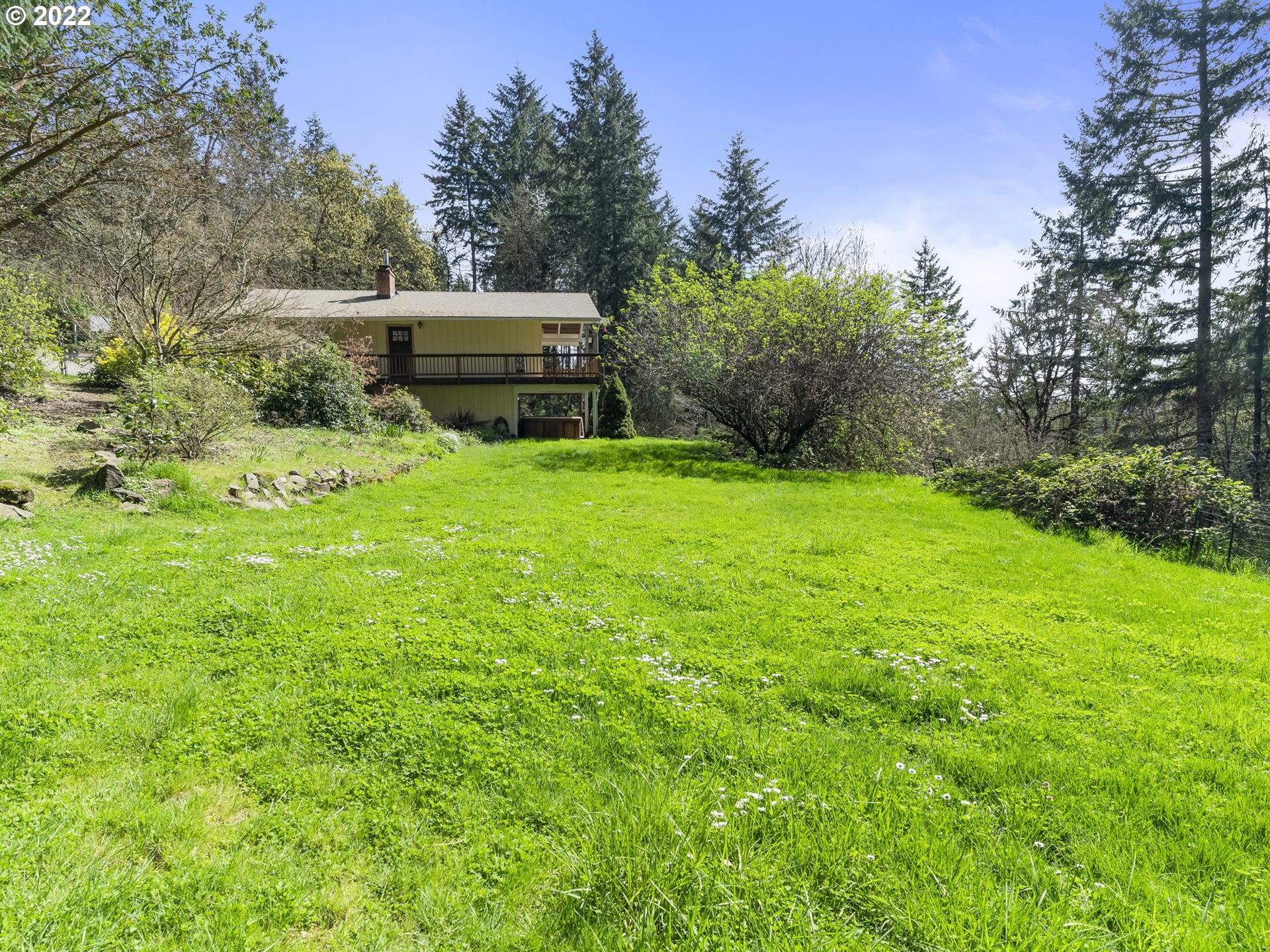 39530 Southwest Gibson Road Gaston, OR 97119 - Photo 29 of 31 a view of a backyard with garden