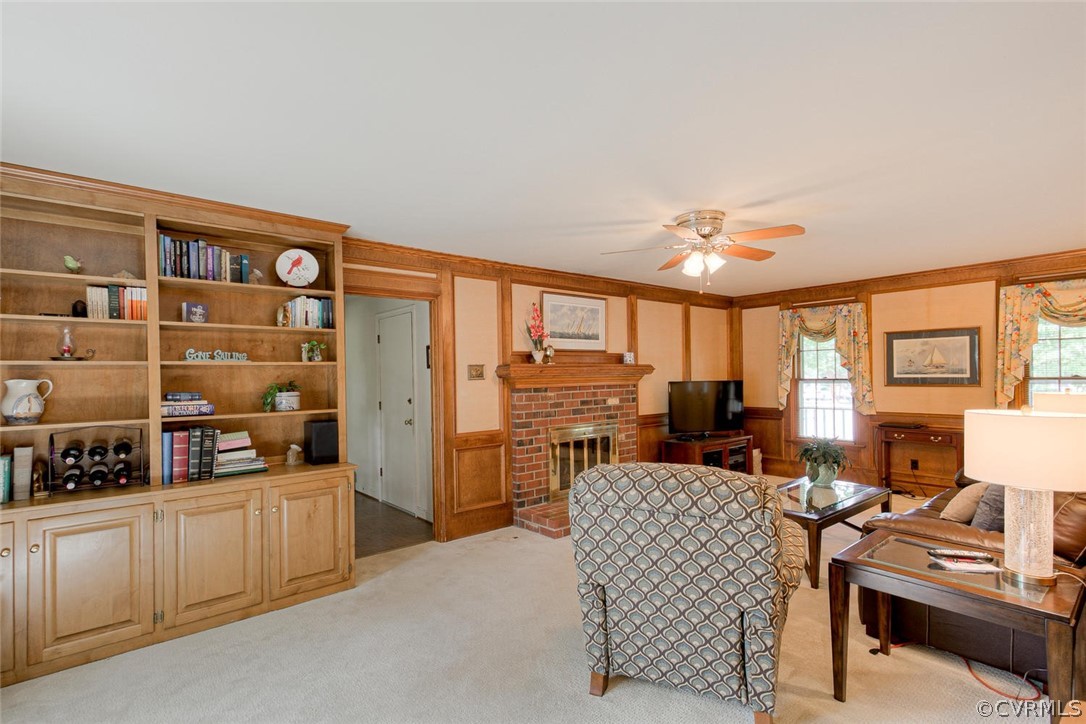 1118 Royal Ridge Road Midlothian, VA 23114 - Photo 23 of 50 Brick Fireplace with Gas logs makes for cozy Fall