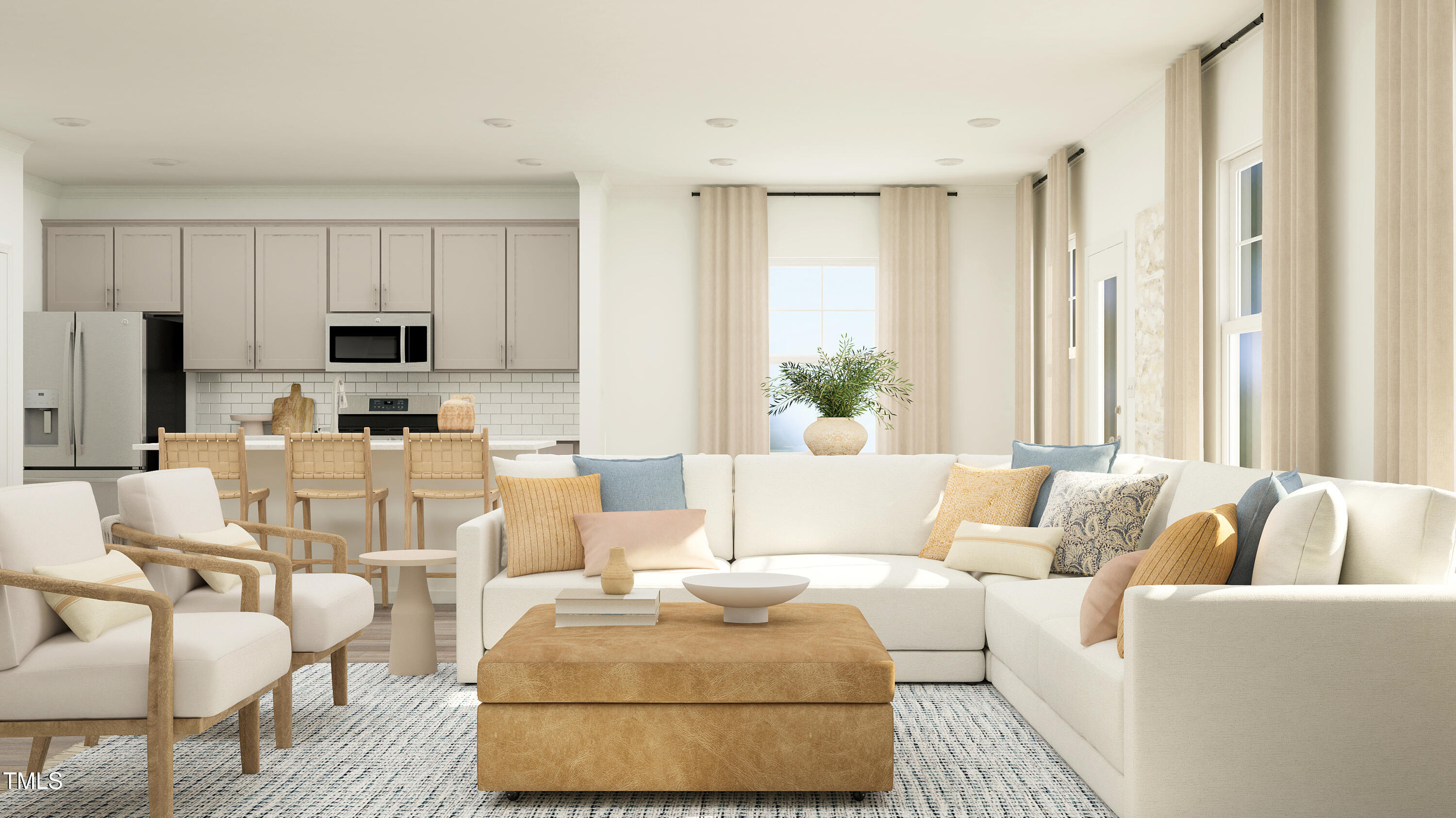 772 Shea Hl Drive Angier, NC 27526 - Photo 5 of 28 a living room with furniture and a large window