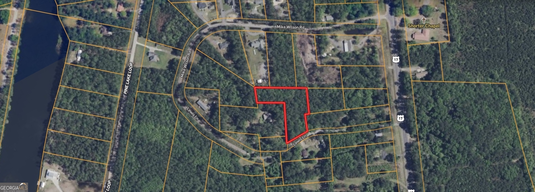 a bird view of a house