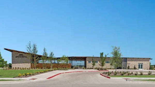 a view of a park with slide
