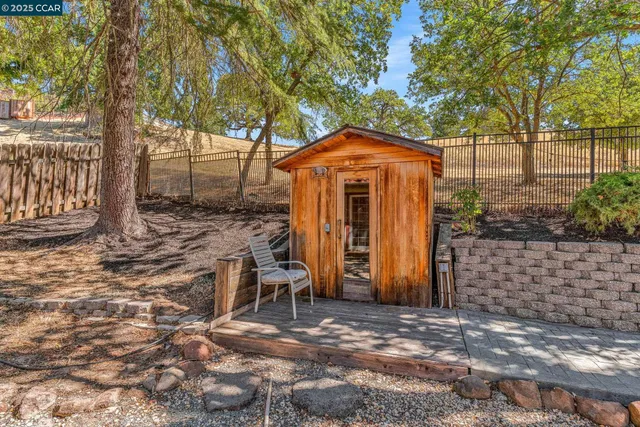 a view of a outdoor space with a patio