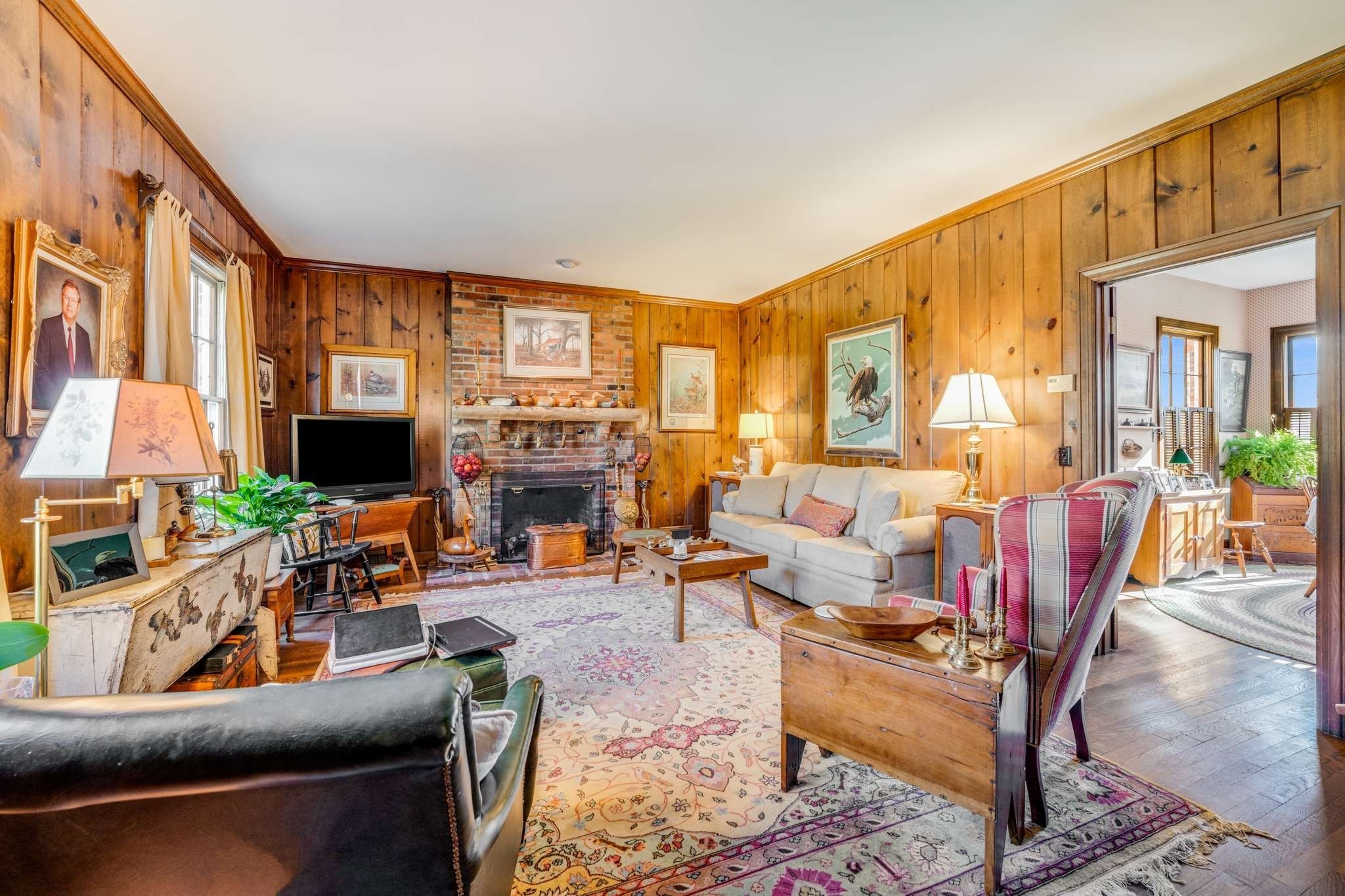 2429 Bear Road Nashville, TN 37215 - Photo 11 of 22 a living room with fireplace furniture and a large window