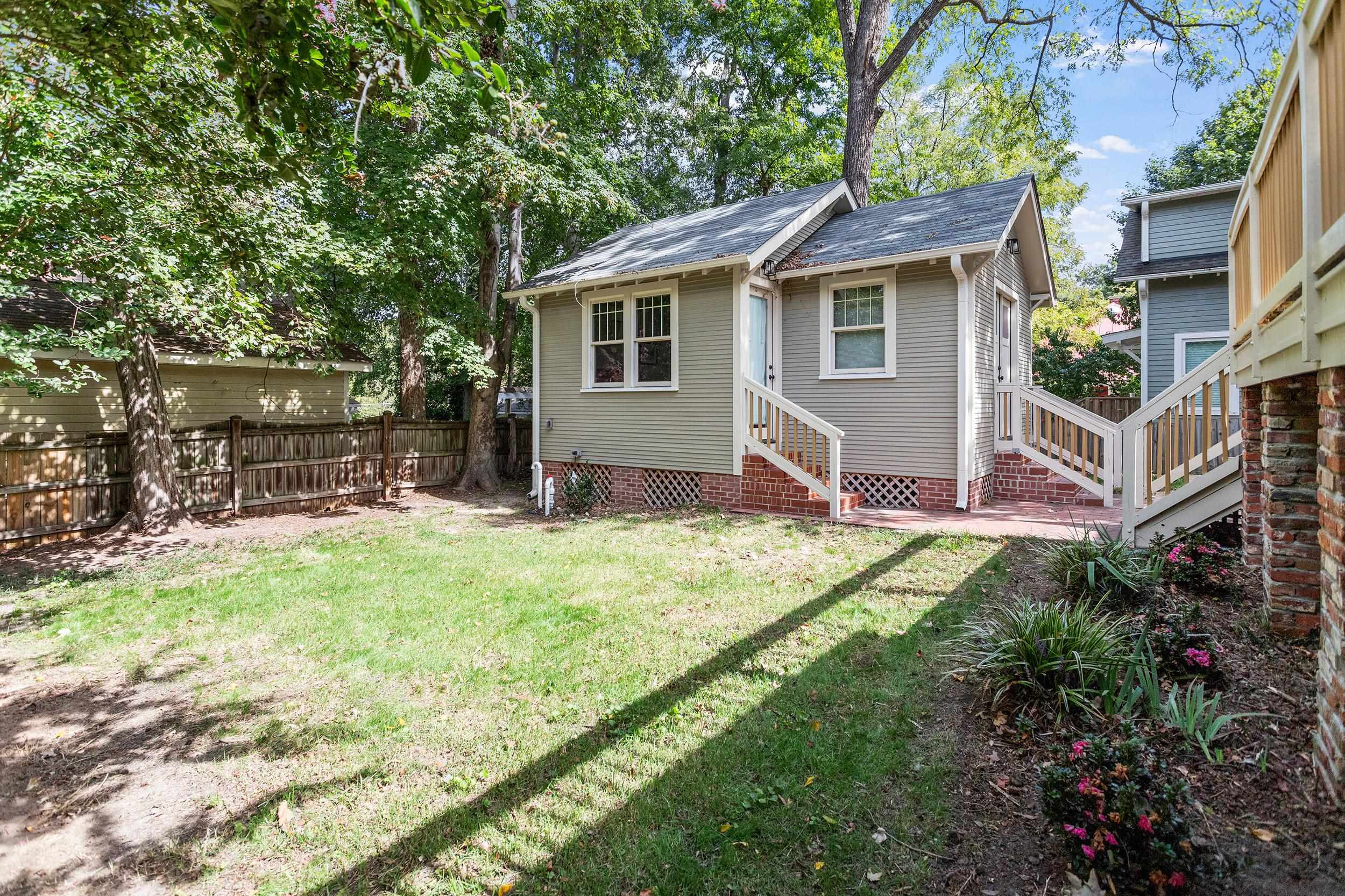 527 Euclid Street Raleigh, NC 27604 - Photo 23 of 27 a view of backyard with a garden and entertaining space