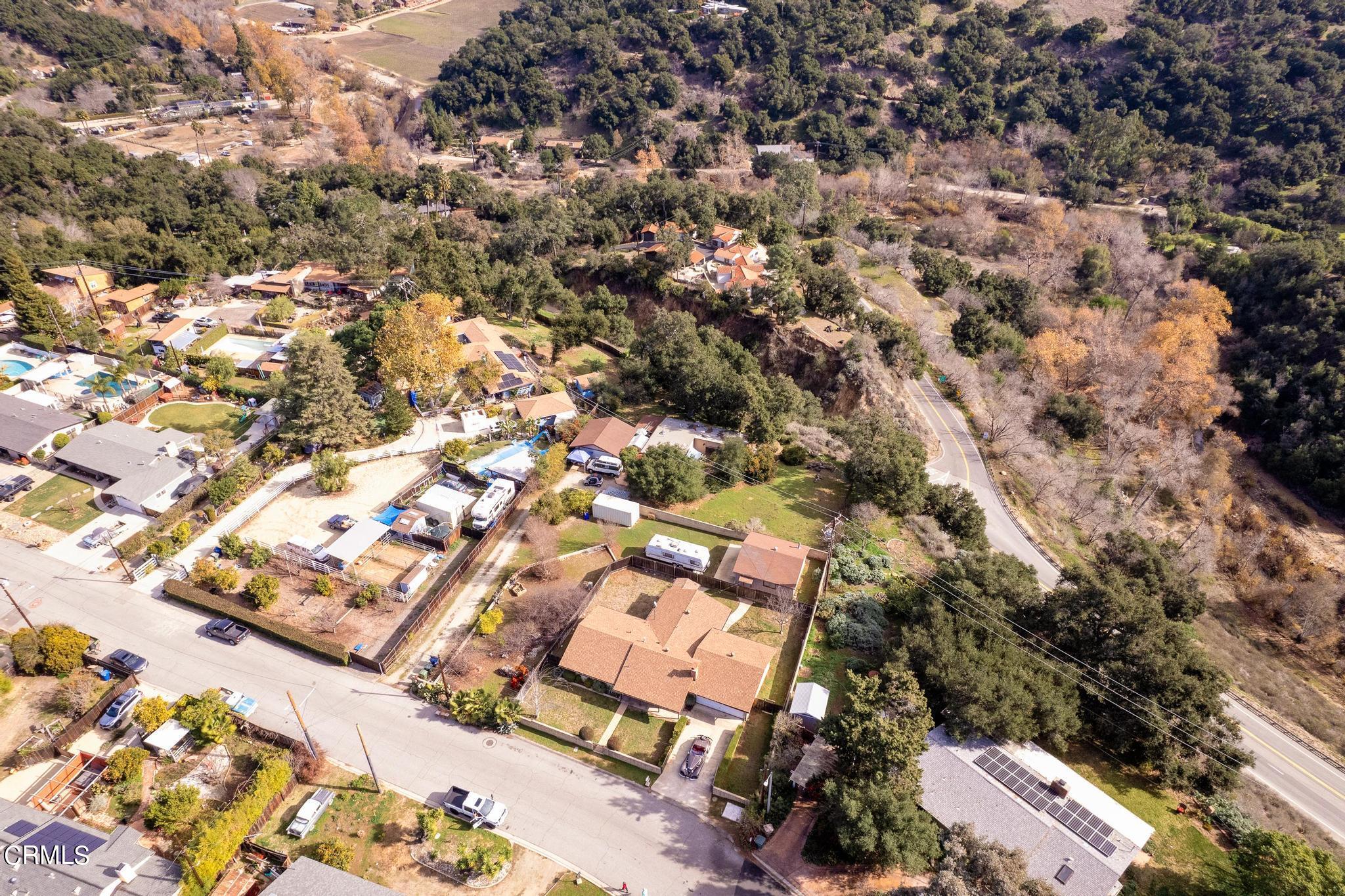 1060 Spring Street Oak View, CA 93022 - Photo 5 of 33 an aerial view of residential houses with outdoor space
