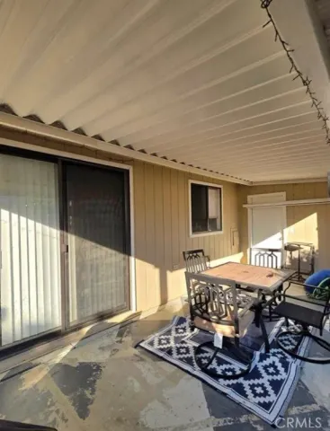 a outdoor space with furniture