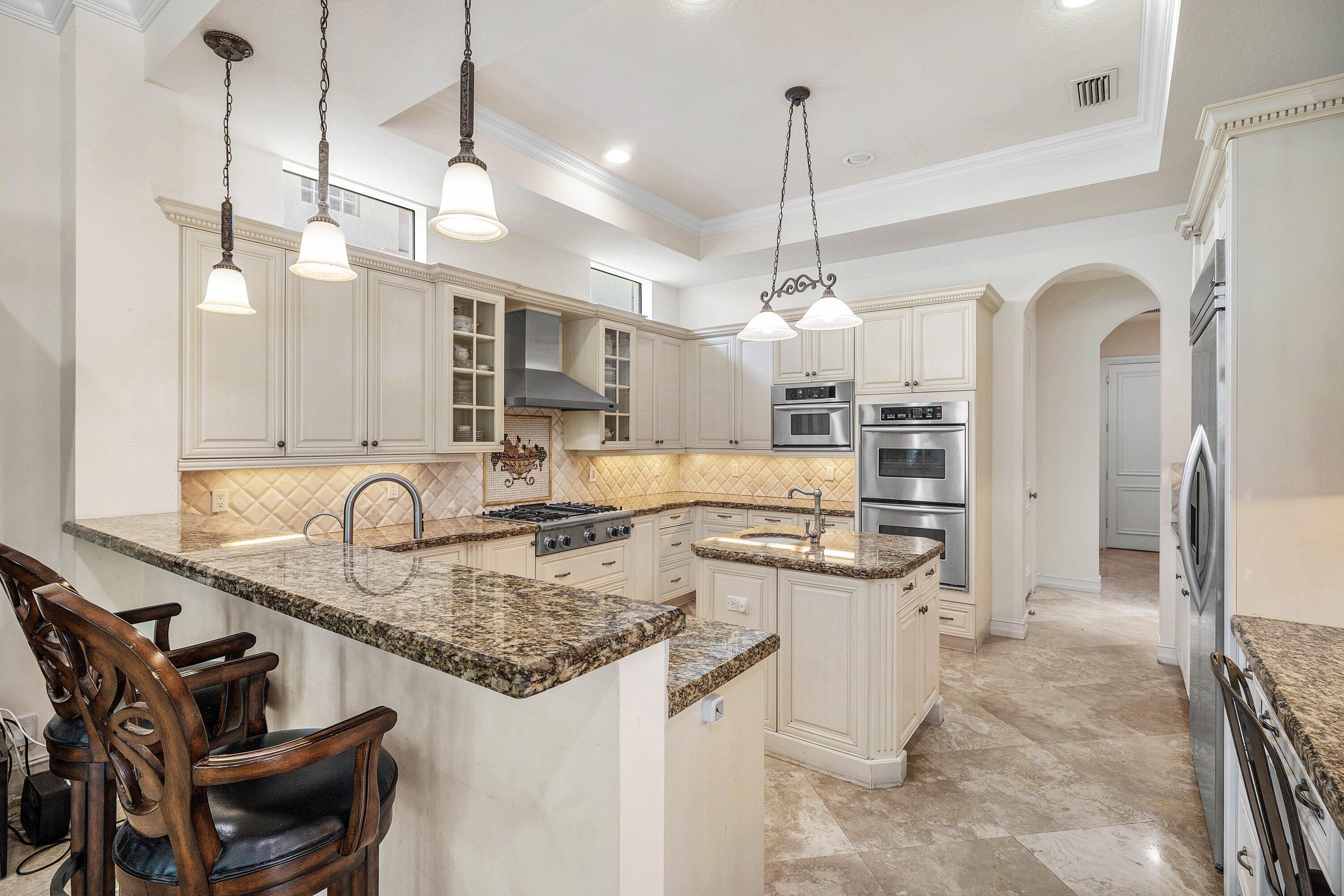 17738 Lake Azure Way Boca Raton, FL 33496 - Photo 13 of 51 Kitchen-Island-and-Pendant-Lighting