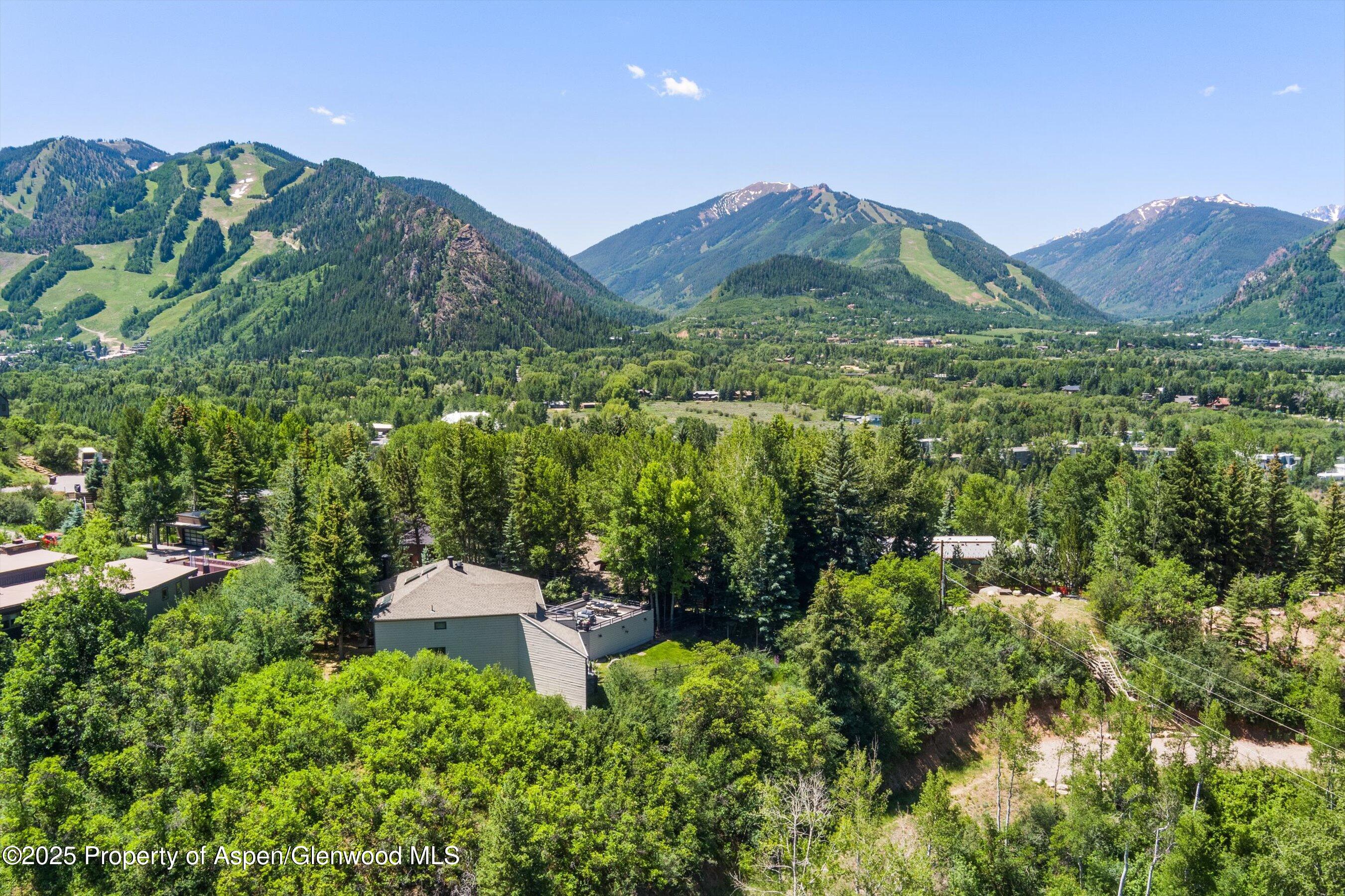 75 Bennett Court Aspen, CO 81611 - Photo 59 of 65 a view of a lush green hillside and a building